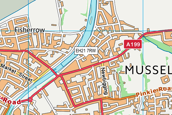 EH21 7RW map - OS VectorMap District (Ordnance Survey)