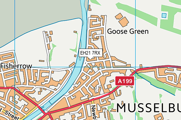 EH21 7RX map - OS VectorMap District (Ordnance Survey) EH21 7RX map - OS VectorMap District (Ordnance Survey)