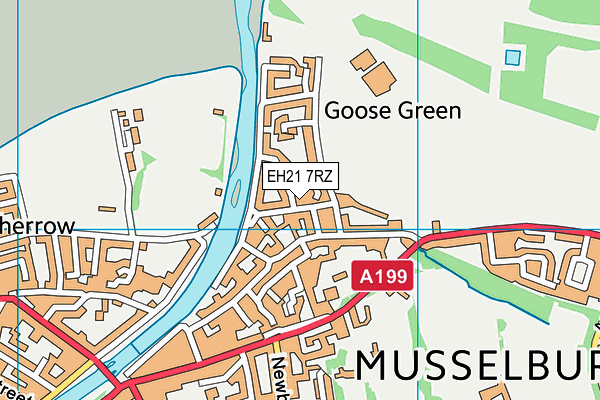 EH21 7RZ map - OS VectorMap District (Ordnance Survey) EH21 7RZ map - OS VectorMap District (Ordnance Survey)