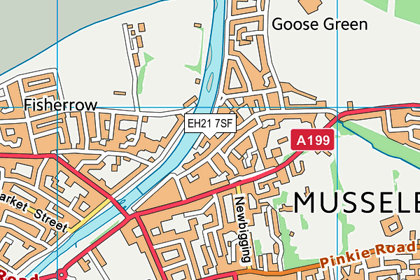 EH21 7SF map - OS VectorMap District (Ordnance Survey) EH21 7SF map - OS VectorMap District (Ordnance Survey)