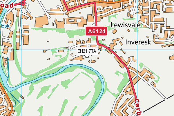 EH21 7TA map - OS VectorMap District (Ordnance Survey) EH21 7TA map - OS VectorMap District (Ordnance Survey)