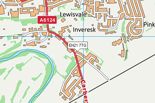 EH21 7TG map - OS VectorMap District (Ordnance Survey) EH21 7TG map - OS VectorMap District (Ordnance Survey)
