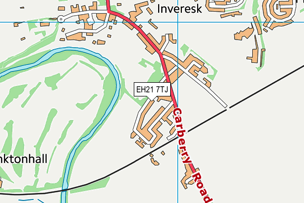 EH21 7TJ map - OS VectorMap District (Ordnance Survey) EH21 7TJ map - OS VectorMap District (Ordnance Survey)