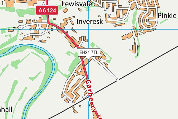 EH21 7TL map - OS VectorMap District (Ordnance Survey) EH21 7TL map - OS VectorMap District (Ordnance Survey)