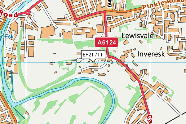 EH21 7TT map - OS VectorMap District (Ordnance Survey) EH21 7TT map - OS VectorMap District (Ordnance Survey)
