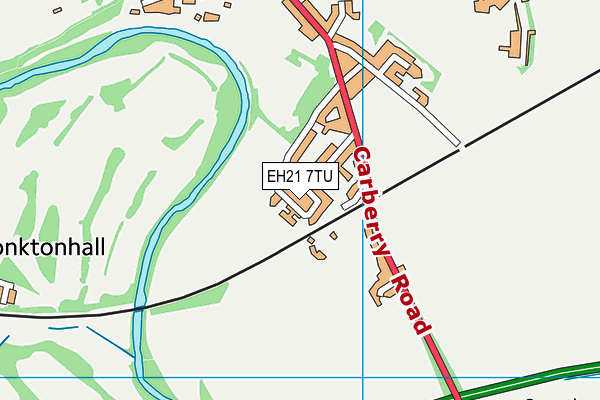 EH21 7TU map - OS VectorMap District (Ordnance Survey) EH21 7TU map - OS VectorMap District (Ordnance Survey)