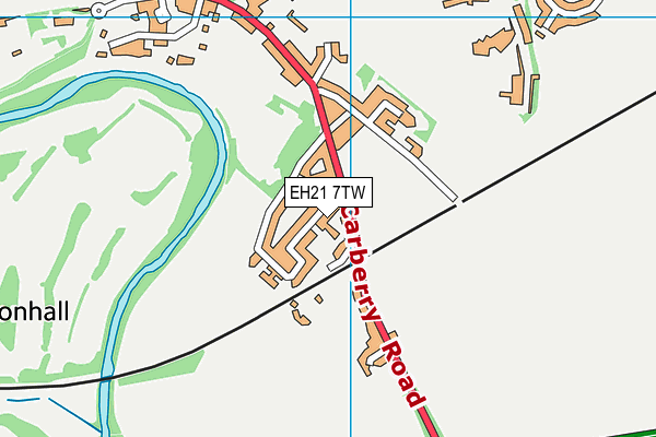EH21 7TW map - OS VectorMap District (Ordnance Survey) EH21 7TW map - OS VectorMap District (Ordnance Survey)