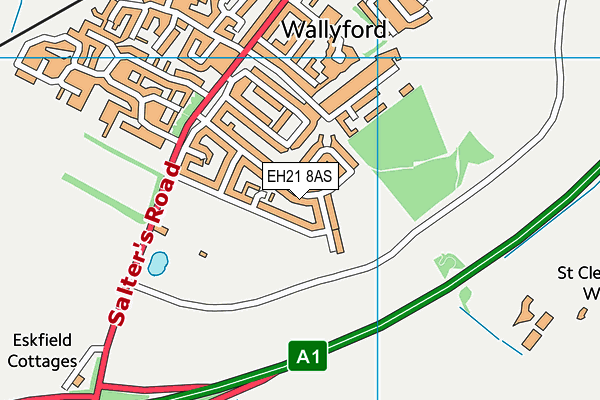 EH21 8AS map - OS VectorMap District (Ordnance Survey) EH21 8AS map - OS VectorMap District (Ordnance Survey)