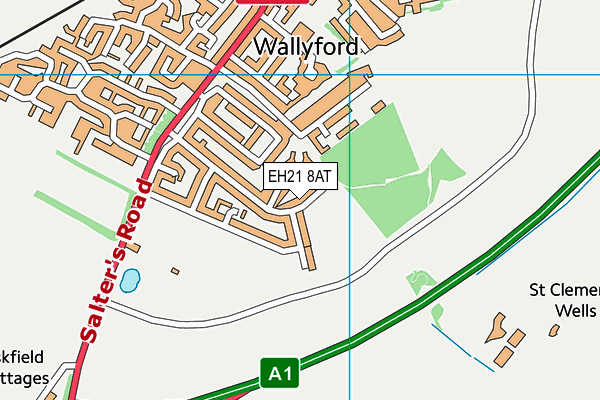 EH21 8AT map - OS VectorMap District (Ordnance Survey) EH21 8AT map - OS VectorMap District (Ordnance Survey)