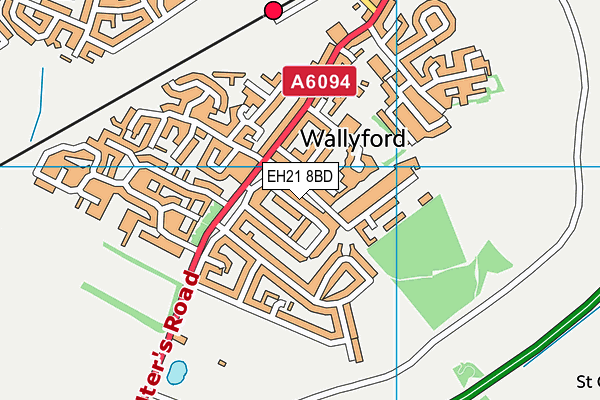 EH21 8BD map - OS VectorMap District (Ordnance Survey) EH21 8BD map - OS VectorMap District (Ordnance Survey)