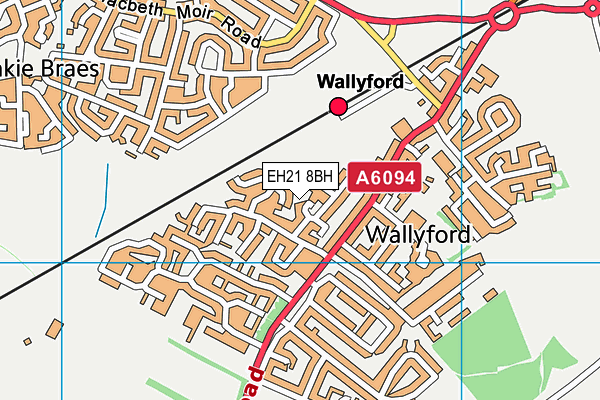 EH21 8BH map - OS VectorMap District (Ordnance Survey) EH21 8BH map - OS VectorMap District (Ordnance Survey)