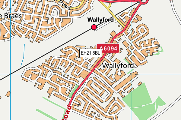EH21 8BL map - OS VectorMap District (Ordnance Survey) EH21 8BL map - OS VectorMap District (Ordnance Survey)