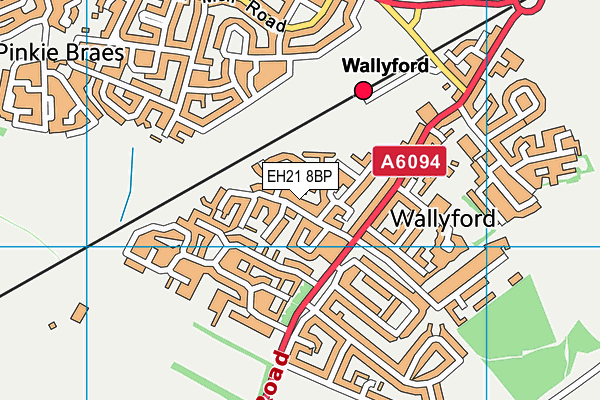 EH21 8BP map - OS VectorMap District (Ordnance Survey) EH21 8BP map - OS VectorMap District (Ordnance Survey)