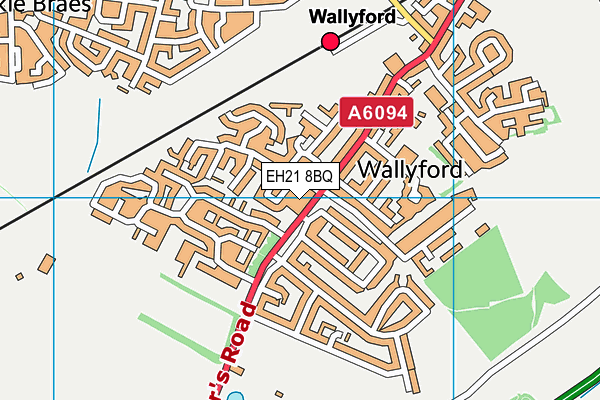 EH21 8BQ map - OS VectorMap District (Ordnance Survey) EH21 8BQ map - OS VectorMap District (Ordnance Survey)