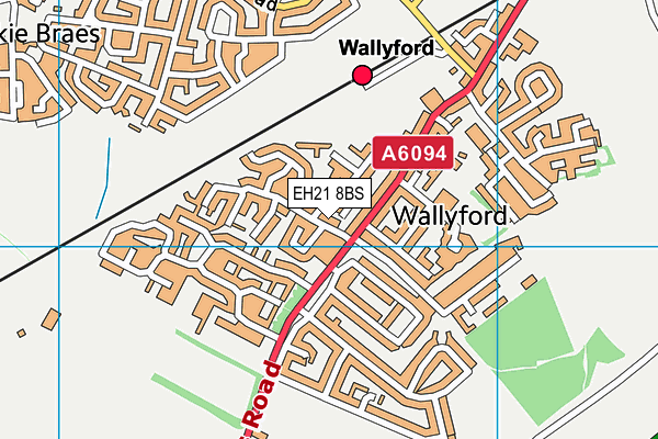 EH21 8BS map - OS VectorMap District (Ordnance Survey) EH21 8BS map - OS VectorMap District (Ordnance Survey)