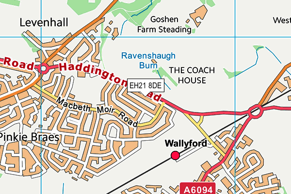 EH21 8DE map - OS VectorMap District (Ordnance Survey) EH21 8DE map - OS VectorMap District (Ordnance Survey)