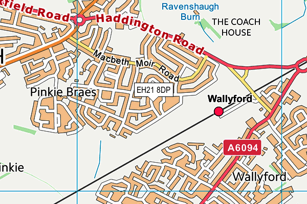 EH21 8DP map - OS VectorMap District (Ordnance Survey) EH21 8DP map - OS VectorMap District (Ordnance Survey)