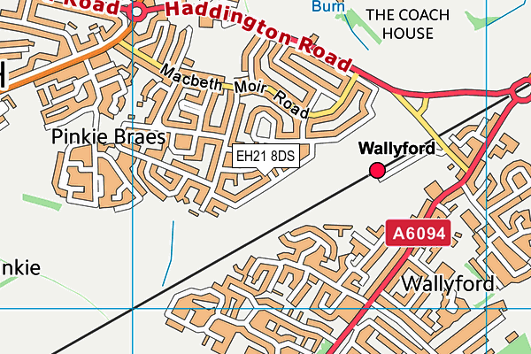 EH21 8DS map - OS VectorMap District (Ordnance Survey) EH21 8DS map - OS VectorMap District (Ordnance Survey)