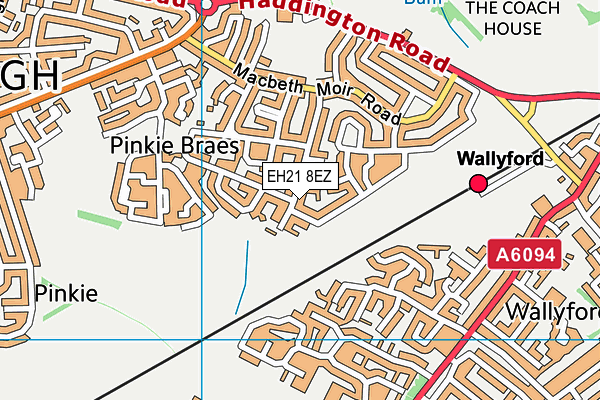 EH21 8EZ map - OS VectorMap District (Ordnance Survey) EH21 8EZ map - OS VectorMap District (Ordnance Survey)