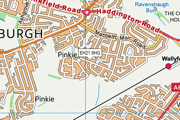 EH21 8HG map - OS VectorMap District (Ordnance Survey) EH21 8HG map - OS VectorMap District (Ordnance Survey)