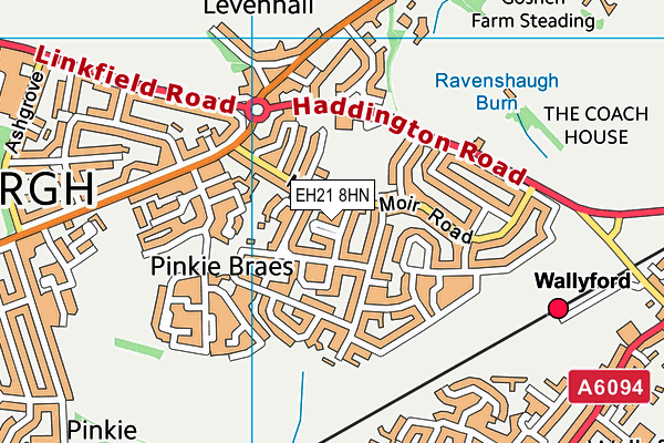 EH21 8HN map - OS VectorMap District (Ordnance Survey) EH21 8HN map - OS VectorMap District (Ordnance Survey)