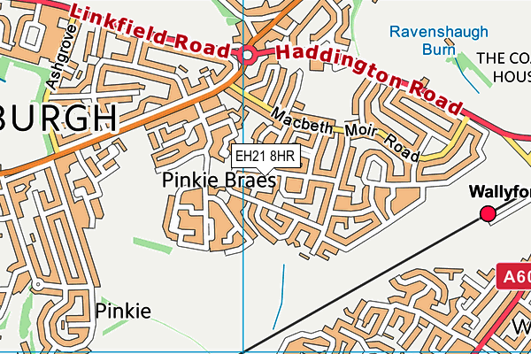 EH21 8HR map - OS VectorMap District (Ordnance Survey) EH21 8HR map - OS VectorMap District (Ordnance Survey)