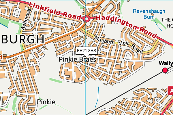 EH21 8HS map - OS VectorMap District (Ordnance Survey) EH21 8HS map - OS VectorMap District (Ordnance Survey)
