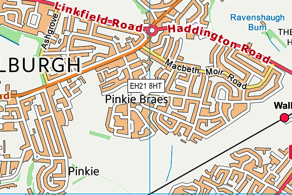 EH21 8HT map - OS VectorMap District (Ordnance Survey) EH21 8HT map - OS VectorMap District (Ordnance Survey)
