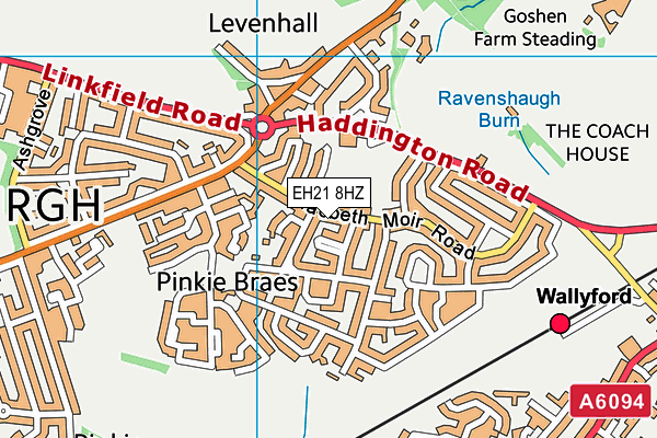 EH21 8HZ map - OS VectorMap District (Ordnance Survey) EH21 8HZ map - OS VectorMap District (Ordnance Survey)