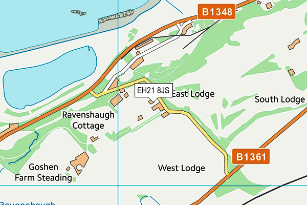 EH21 8JS map - OS VectorMap District (Ordnance Survey) EH21 8JS map - OS VectorMap District (Ordnance Survey)