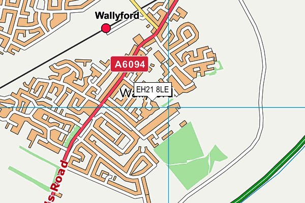 EH21 8LE map - OS VectorMap District (Ordnance Survey) EH21 8LE map - OS VectorMap District (Ordnance Survey)
