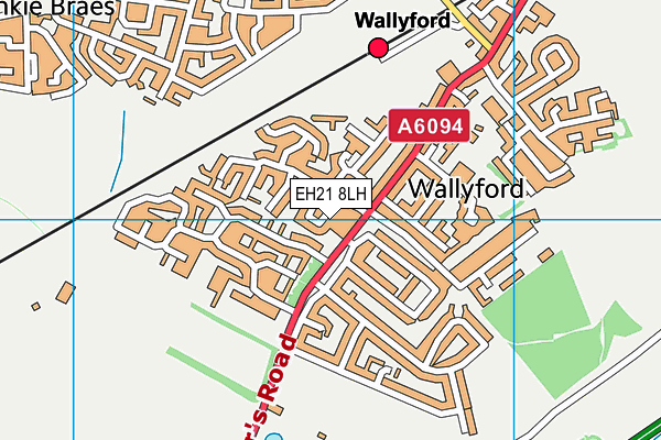 EH21 8LH map - OS VectorMap District (Ordnance Survey) EH21 8LH map - OS VectorMap District (Ordnance Survey)