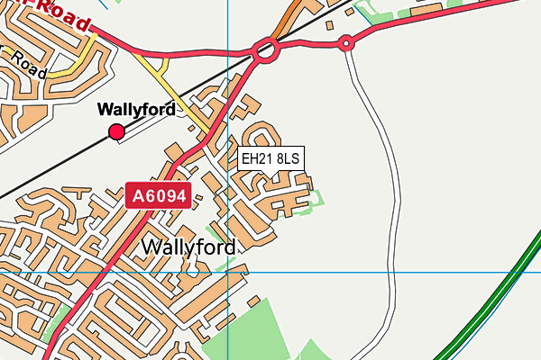 EH21 8LS map - OS VectorMap District (Ordnance Survey) EH21 8LS map - OS VectorMap District (Ordnance Survey)