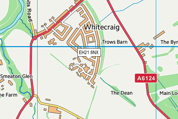 EH21 8NX map - OS VectorMap District (Ordnance Survey) EH21 8NX map - OS VectorMap District (Ordnance Survey)