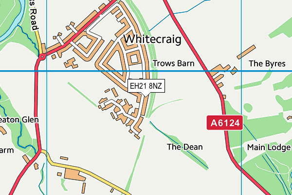 EH21 8NZ map - OS VectorMap District (Ordnance Survey) EH21 8NZ map - OS VectorMap District (Ordnance Survey)