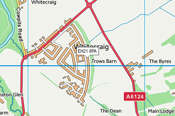 EH21 8PA map - OS VectorMap District (Ordnance Survey) EH21 8PA map - OS VectorMap District (Ordnance Survey)