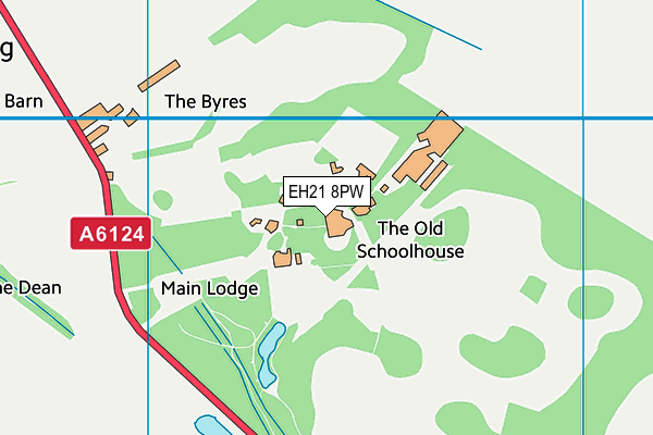 EH21 8PW map - OS VectorMap District (Ordnance Survey) EH21 8PW map - OS VectorMap District (Ordnance Survey)