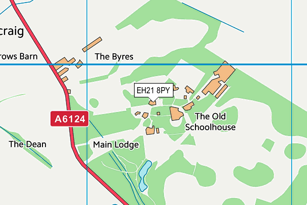 EH21 8PY map - OS VectorMap District (Ordnance Survey) EH21 8PY map - OS VectorMap District (Ordnance Survey)