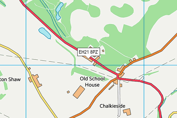 EH21 8PZ map - OS VectorMap District (Ordnance Survey) EH21 8PZ map - OS VectorMap District (Ordnance Survey)
