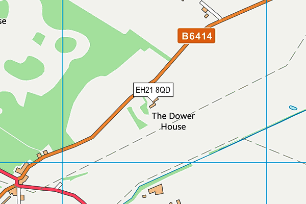 EH21 8QD map - OS VectorMap District (Ordnance Survey) EH21 8QD map - OS VectorMap District (Ordnance Survey)