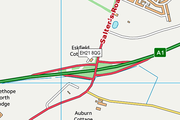 EH21 8QG map - OS VectorMap District (Ordnance Survey) EH21 8QG map - OS VectorMap District (Ordnance Survey)