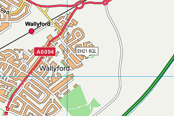 EH21 8QL map - OS VectorMap District (Ordnance Survey) EH21 8QL map - OS VectorMap District (Ordnance Survey)