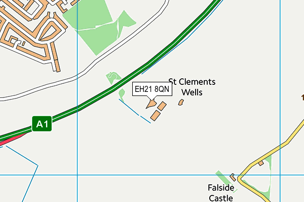 EH21 8QN map - OS VectorMap District (Ordnance Survey) EH21 8QN map - OS VectorMap District (Ordnance Survey)