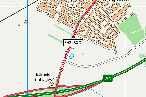 EH21 8QQ map - OS VectorMap District (Ordnance Survey) EH21 8QQ map - OS VectorMap District (Ordnance Survey)