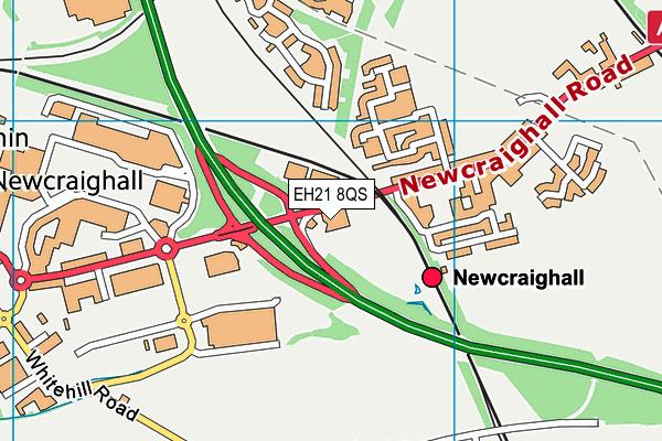 EH21 8QS map - OS VectorMap District (Ordnance Survey) EH21 8QS map - OS VectorMap District (Ordnance Survey)
