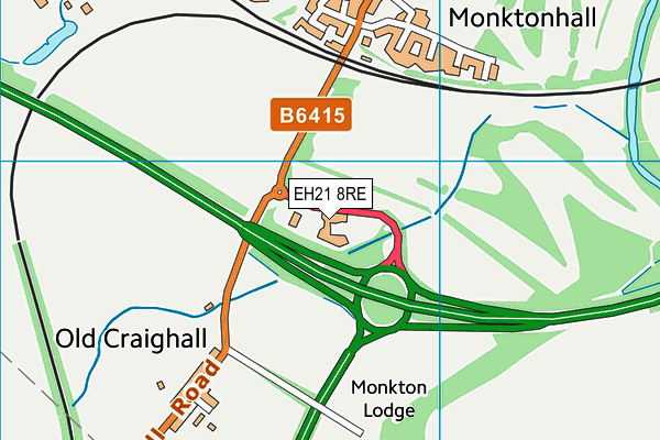 EH21 8RE map - OS VectorMap District (Ordnance Survey) EH21 8RE map - OS VectorMap District (Ordnance Survey)