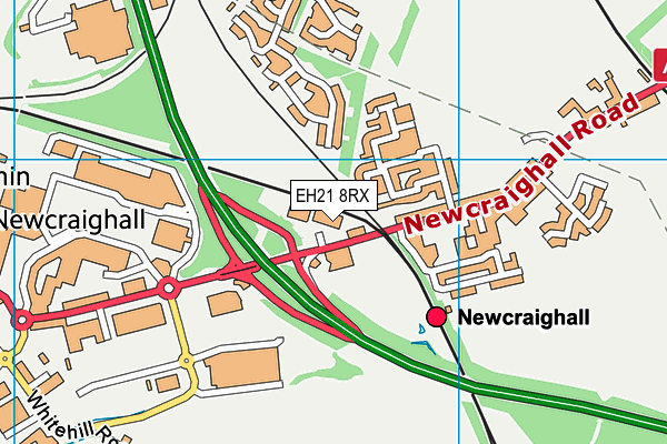 EH21 8RX map - OS VectorMap District (Ordnance Survey) EH21 8RX map - OS VectorMap District (Ordnance Survey)