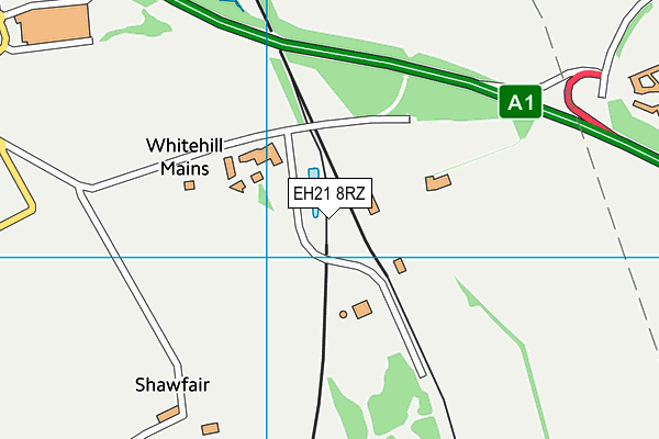EH21 8RZ map - OS VectorMap District (Ordnance Survey) EH21 8RZ map - OS VectorMap District (Ordnance Survey)