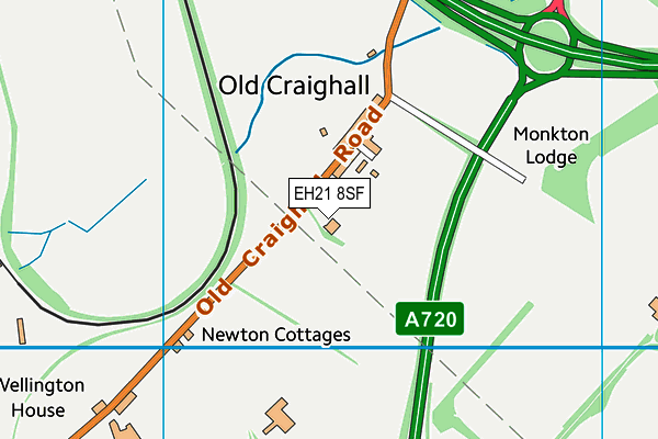 EH21 8SF map - OS VectorMap District (Ordnance Survey) EH21 8SF map - OS VectorMap District (Ordnance Survey)