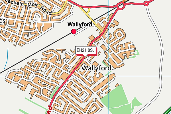 EH21 8SJ map - OS VectorMap District (Ordnance Survey) EH21 8SJ map - OS VectorMap District (Ordnance Survey)